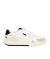 Palm Angels University Logo-print Low-top Leather Trainers In White