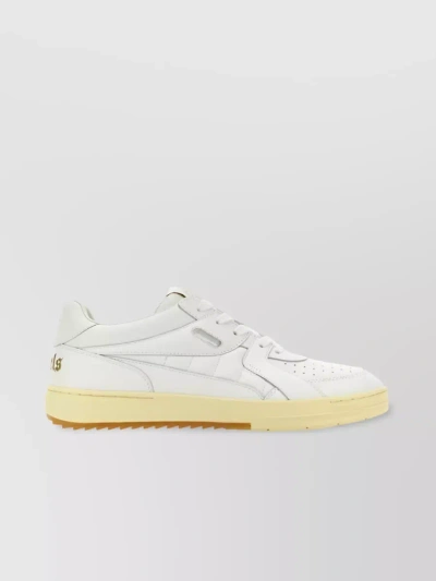 PALM ANGELS UNIVERSITY LEATHER PANELLED SNEAKERS