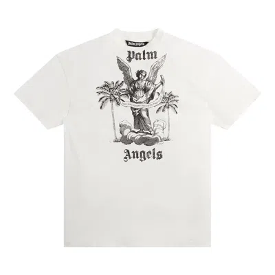 Pre-owned Palm Angels University Tee 'white/black'