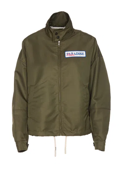 Palm Angels Upsidedown Jacket In Verde