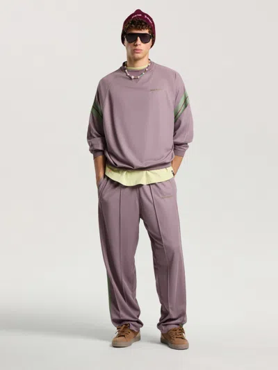 Palm Angels Urban Logo Track Crewneck In Mauve - Sage