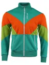 Palm Angels Color-block Track Jacket In Multicolor Polyester