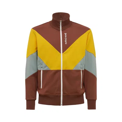 Pre-owned Palm Angels V Colorblock Jacket 'brown/yellow/grey' | Men's Size S