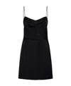 Palm Angels Chain-straps Mini Dress In Black