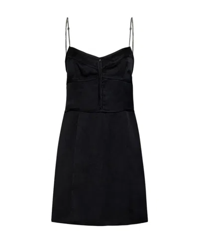 PALM ANGELS PALM ANGELS V-NECK MINI DRESS