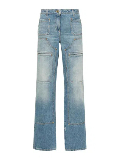 PALM ANGELS VAQUEROS RECTOS - AZUL