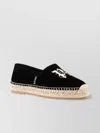 Palm Angels Logo-embroidered Velvet Espadrilles