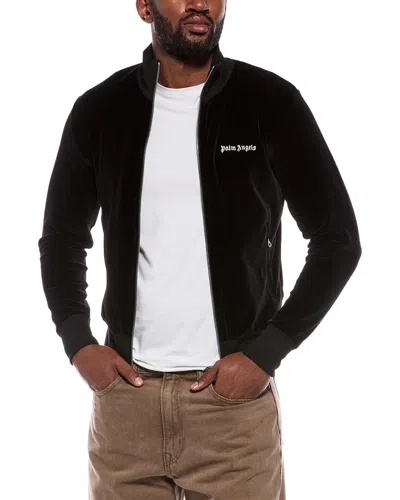 Palm Angels Velvet Jacket In Black