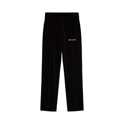 Pre-owned Palm Angels Velvet Track Pants 'black/white' | Men's Size Xs