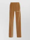 Palm Angels Velvet Trousers With Contrasting Color Stripe
