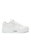 Palm Angels Panelled Leather Lace-up Sneakers In White