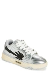 Palm Angels Men's Venice Mirror Leather Low-top Sneakers In Medium Grey B