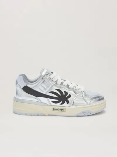 PALM ANGELS VENICE MIRROR LEATHER SNEAKERS