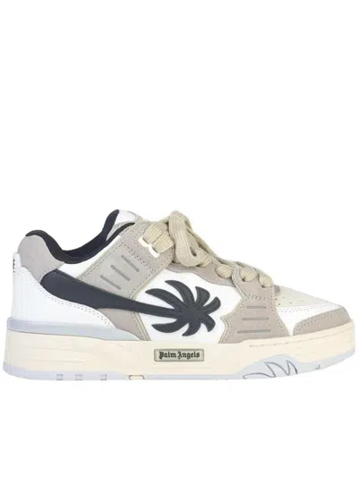 Palm Angels Venice Suede Sneakers Shoes In Neutral