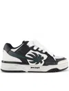 Palm Angels Venice Leather Low-top Sneakers In Black
