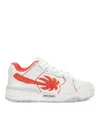 Palm Angels Venice Worn Out Sneakers White - Coral R In Red