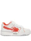 Palm Angels Venice Worn Out Sneakers White - Coral R In White - Coral Red