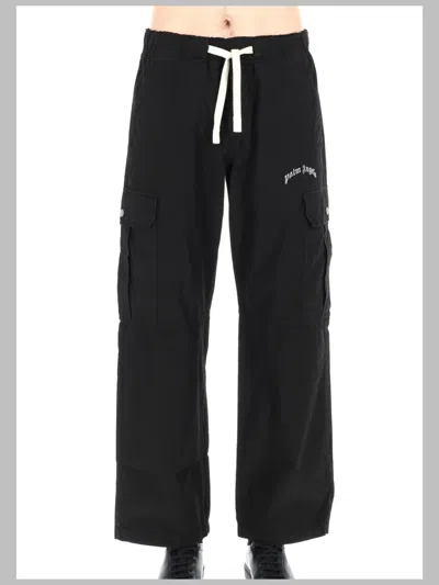 Palm Angels Versatile Cotton Trousers For Men In Black