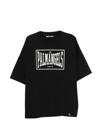 Palm Angels Vintage Box Logo Printed Short-sleeve T-shirt In Black