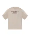 Palm Angels Vintage Effect T-shirt In Neutral