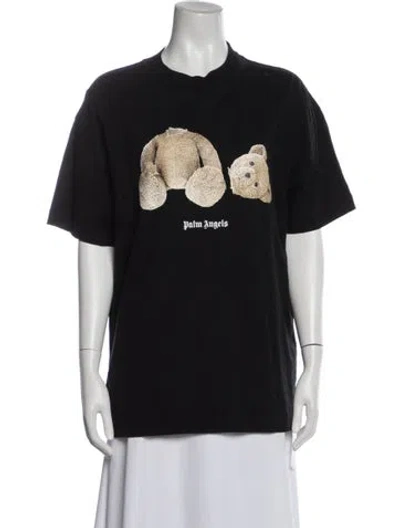 Pre-owned Palm Angels Vintage Graphic Print T-shirt In Black