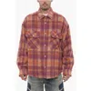 Palm Angels Brushed Wool Check Overshirt