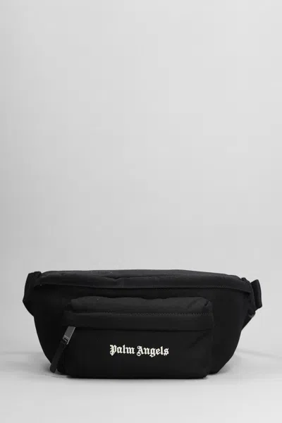 Palm Angels Waist Bag In Black Polyamide