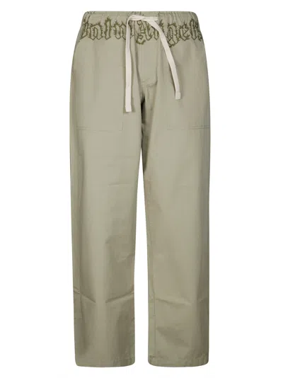 PALM ANGELS PALM ANGELS WAIST LOGO LOOSE PANTS