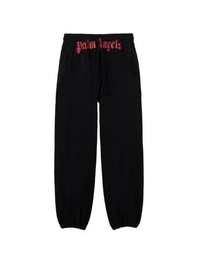 Palm Angels Waist Logo Track Pants In Black