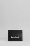 Palm Angels Gothic Leather Logo Cardholder With Tonal Stitching