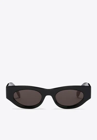 Palm Angels Westport Oval Sunglasses In Gray