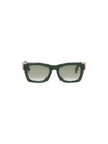 Palm Angels Westport Sunglasses Square Frame Tinted Lenses In Green Gradient Green