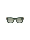 Palm Angels Westport Sunglasses Square Frame Tinted Lenses In Green Gradient Green