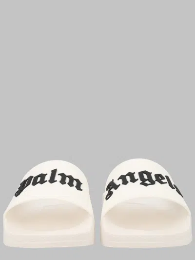 Palm Angels Modern Rubber Flats For Men In White