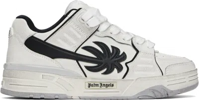 PALM ANGELS WHITE & BLACK VENICE WORN OUT SNEAKERS