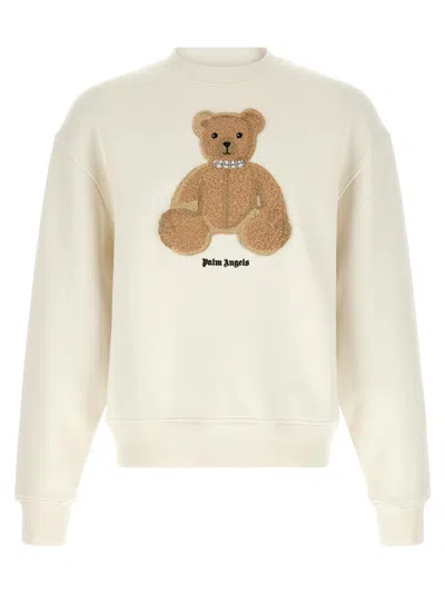 Palm Angels Bear Sweatshirt White In Neutral