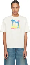 Palm Angels Oasis Blaze Graphic Print T-shirt In Off-white - Multi