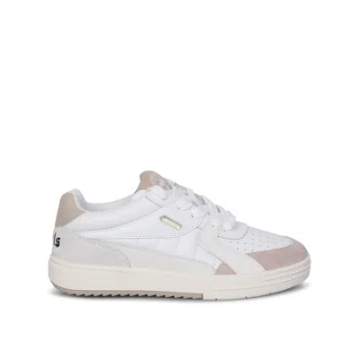 Palm Angels White Calfskin Low Top Sneakers