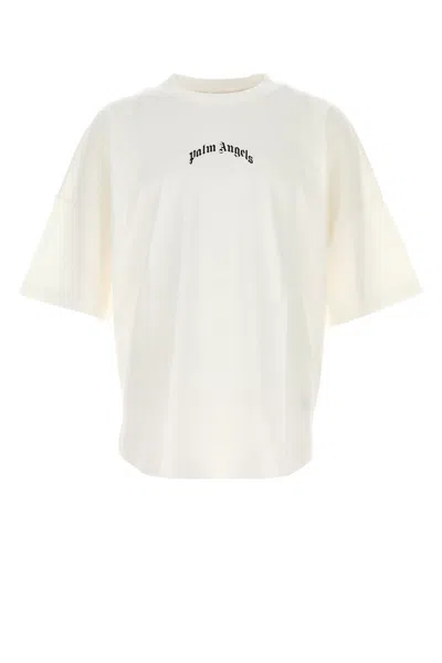 Palm Angels White Cotton Oversize T-shirt