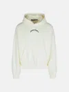 Palm Angels White Cotton Sweatshirt