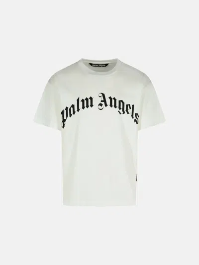 Palm Angels White Cotton T-shirt