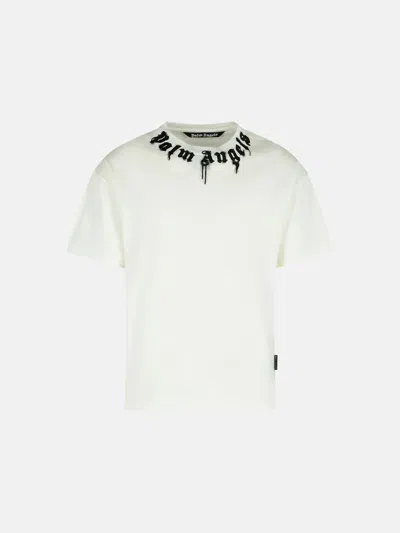 Palm Angels White Cotton T-shirt