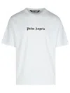 Palm Angels White Short-sleeved T-shirt With Monogram Pa Embroidery In White