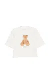 Palm Angels White Graphic Crew Neck T-shirt In White