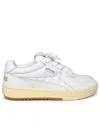 PALM ANGELS PALM ANGELS WHITE LEATHER SNEAKERS