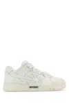 Palm Angels White Leather Venice Sneakers In 0101