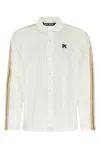 Palm Angels Pa Monogram-print Linen Shirt