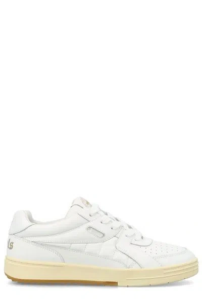Palm Angels White Low-top Sneakers For Men | Fw2024 Collection