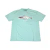 Palm Angels White Shark Classic T-shirt Light Green White