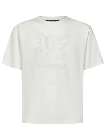 Palm Angels White Slim-fit T-shirt